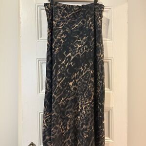 Allsaint’s Midi Leopard Print Women's Skirt, Size 12